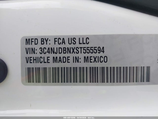 Продажа на аукционе авто 2025 Jeep Compass Latitude 4x4, vin: 3C4NJDBNXST555594, номер лота: 45010206