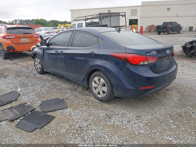 2016 Hyundai Elantra Se მანქანა იყიდება აუქციონზე, vin: 5NPDH4AE0GH737188, აუქციონის ნომერი: 45010212