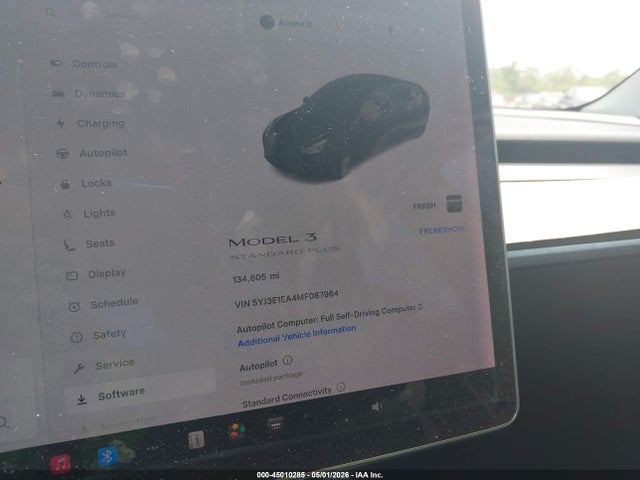 2021 Tesla Model 3 Standard Range Plus Rear-wheel Drive მანქანა იყიდება აუქციონზე, vin: 5YJ3E1EA4MF087964, აუქციონის ნომერი: 45010285
