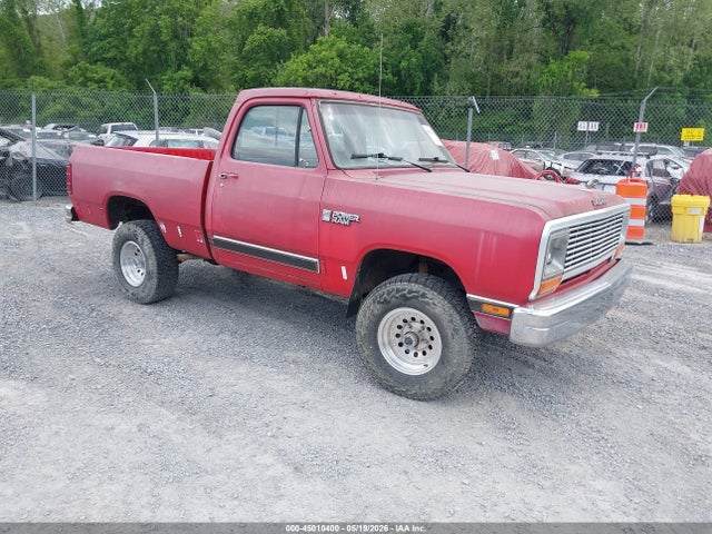 1987 Dodge W-series W100 მანქანა იყიდება აუქციონზე, vin: 1B7HW04TXHS465603, აუქციონის ნომერი: 45010400