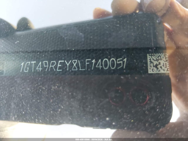 45010566 :رقم المزاد ، 1GT49REY8LF140051 vin ، 2020 Gmc Sierra 2500hd مزاد بيع