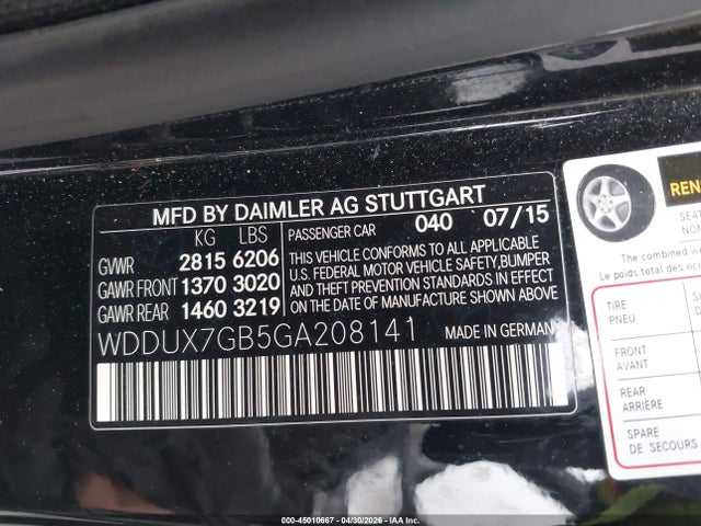 Продаж на аукціоні авто 2016 Mercedes-benz Maybach S 600, vin: WDDUX7GB5GA208141, номер лоту: 45010667