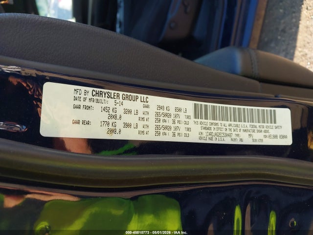 2014 Dodge Durango Sxt მანქანა იყიდება აუქციონზე, vin: 1C4RDJAG2EC530487, აუქციონის ნომერი: 45010773