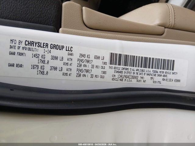 Продаж на аукціоні авто 2014 Jeep Grand Cherokee Laredo, vin: 1C4RJFAG4EC392022, номер лоту: 45010818