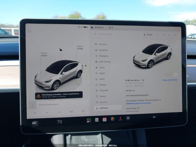 Aukcja sprzedaży 2023 Tesla Model Y Awd/long Range Dual Motor All-wheel Drive, vin: 7SAYGDEE4PA065925, numer aukcji: 45010921