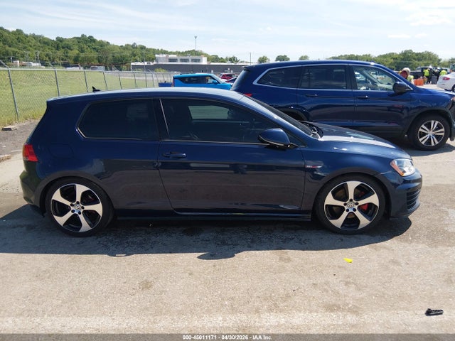 45011171 :رقم المزاد ، 3VWYT7AU7GM028788 vin ، 2016 Volkswagen Golf Gti S 2-door مزاد بيع