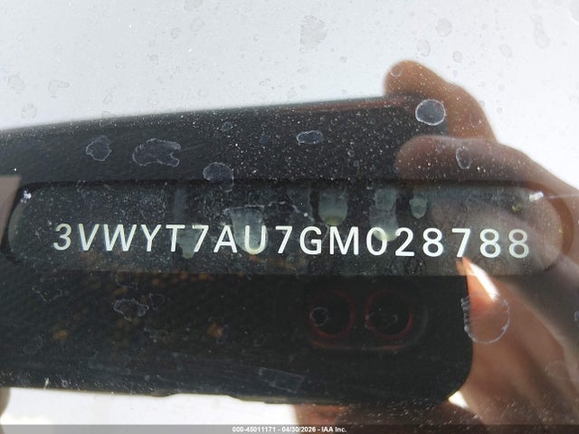 45011171 :رقم المزاد ، 3VWYT7AU7GM028788 vin ، 2016 Volkswagen Golf Gti S 2-door مزاد بيع