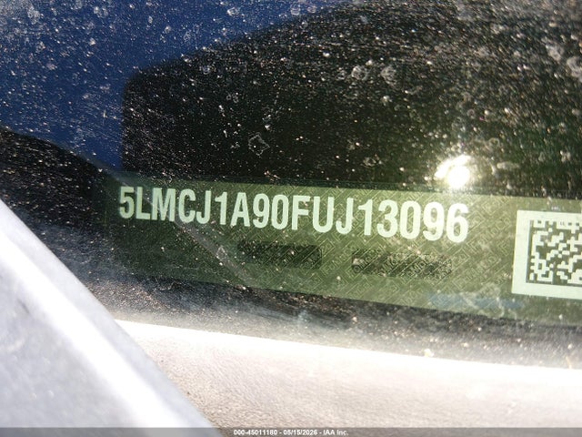 45011180 :رقم المزاد ، 5LMCJ1A90FUJ13096 vin ، 2015 Lincoln Mkc مزاد بيع