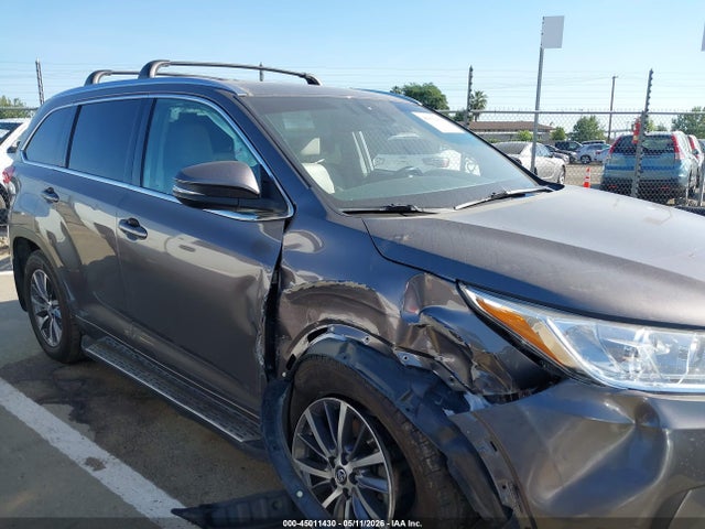 Продажа на аукционе авто 2018 Toyota Highlander Xle, vin: 5TDJZRFH7JS847401, номер лота: 45011430