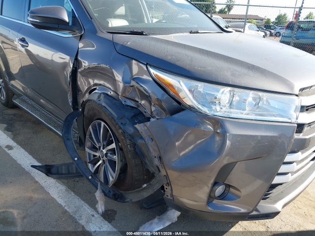Продажа на аукционе авто 2018 Toyota Highlander Xle, vin: 5TDJZRFH7JS847401, номер лота: 45011430