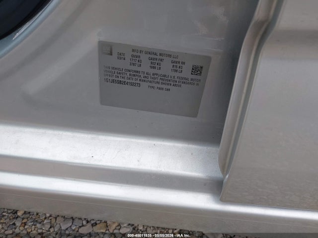 1G1JE5SB2E4192273 Chevrolet Sonic Ltz Auto