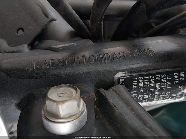 Aukcja sprzedaży 2021 Kawasaki Ex400, vin: JKAEXKH19MDAB4495, numer aukcji: 45011559