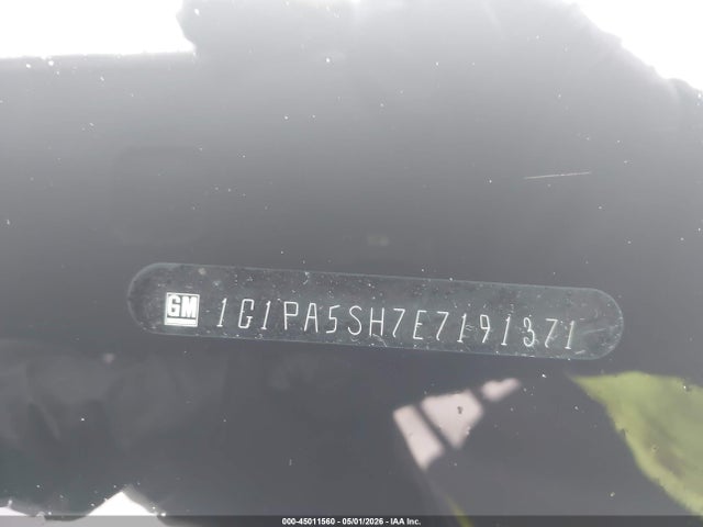 45011560 :رقم المزاد ، 1G1PA5SH7E7191371 vin ، 2014 Chevrolet Cruze Ls Auto مزاد بيع