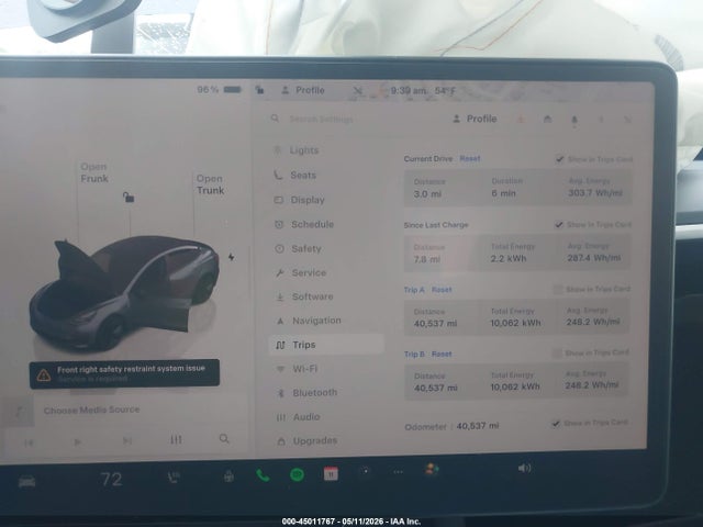 45011767 :رقم المزاد ، 5YJ3E1EA6PF700283 vin ، 2023 Tesla Model 3 Rear-wheel Drive مزاد بيع