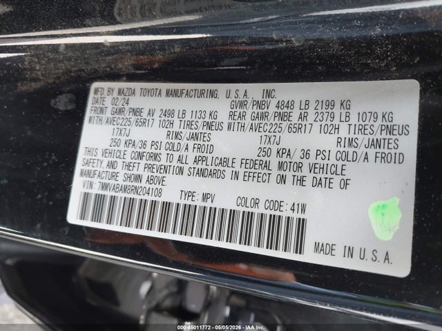 Продаж на аукціоні авто 2024 Mazda Cx-50 2.5 S Select, vin: 7MMVABAM8RN204108, номер лоту: 45011772