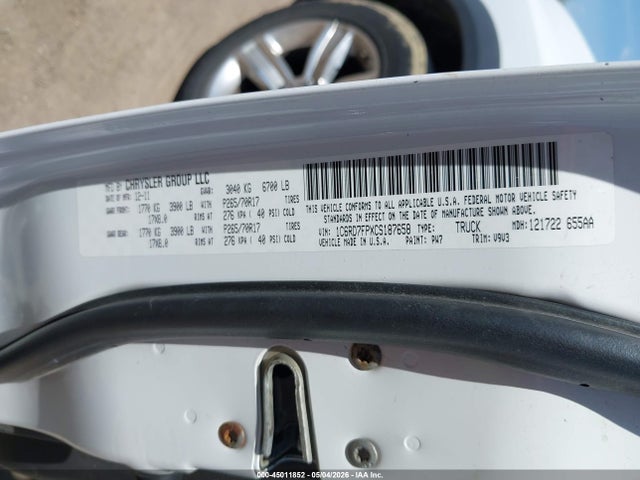 45011852 :رقم المزاد ، 1C6RD7FPXCS187658 vin ، 2012 Ram 1500 St مزاد بيع