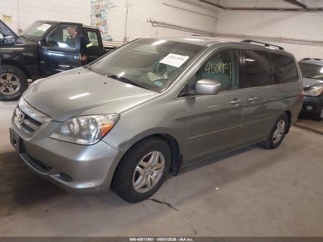 2007 Honda Odyssey Ex-l მანქანა იყიდება აუქციონზე, vin: 5FNRL38787B111442, აუქციონის ნომერი: 45011901