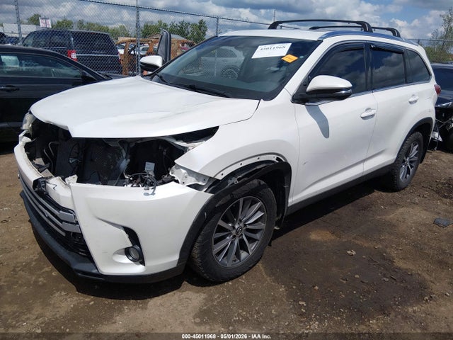 2019 Toyota Highlander Xle მანქანა იყიდება აუქციონზე, vin: 5TDJZRFH0KS993348, აუქციონის ნომერი: 45011968