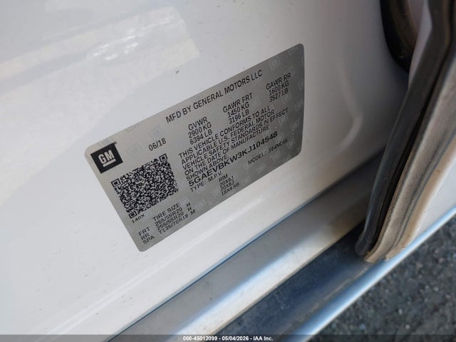 2019 Buick Enclave Awd Premium მანქანა იყიდება აუქციონზე, vin: 5GAEVBKW3KJ104548, აუქციონის ნომერი: 45012099