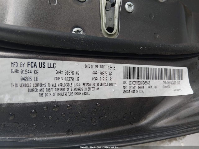 Продажа на аукционе авто 2016 Dodge Dart Sxt, vin: 1C3CDFBB2GD645565, номер лота: 45012140