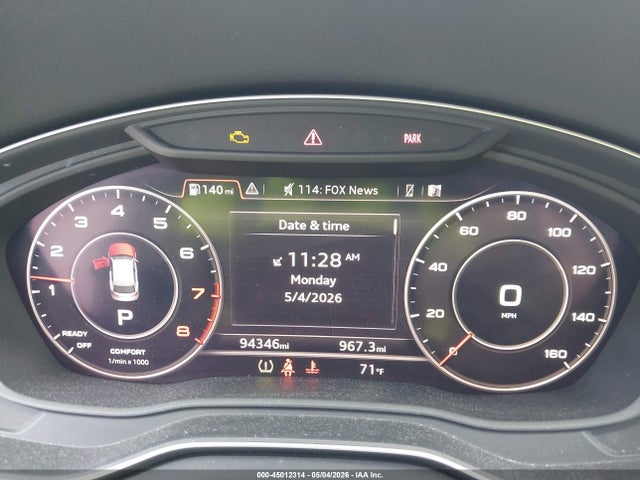 Aukcja sprzedaży 2018 Audi Q5 2.0t Premium/2.0t Tech Premium, vin: WA1BNAFY6J2102867, numer aukcji: 45012314