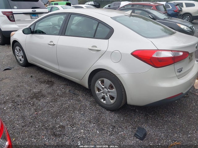 2015 Kia Forte Lx მანქანა იყიდება აუქციონზე, vin: KNAFK4A65F5334662, აუქციონის ნომერი: 45012391