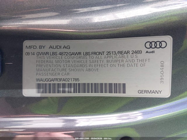Audi S5 3.0t Premium Plus 2015 WAUGGAFR3FA021785 Image 9