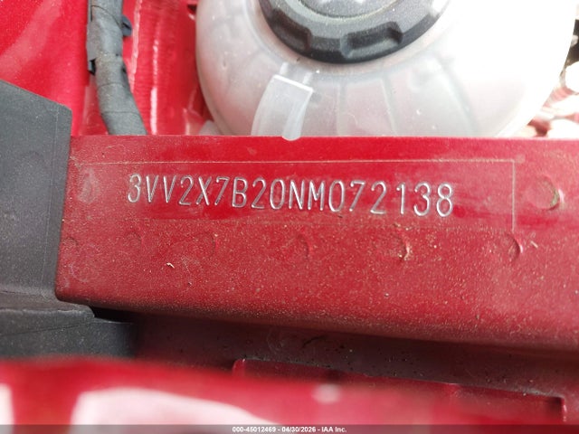 Aukcja sprzedaży 2022 Volkswagen Taos 1.5t Sel, vin: 3VV2X7B20NM072138, numer aukcji: 45012469