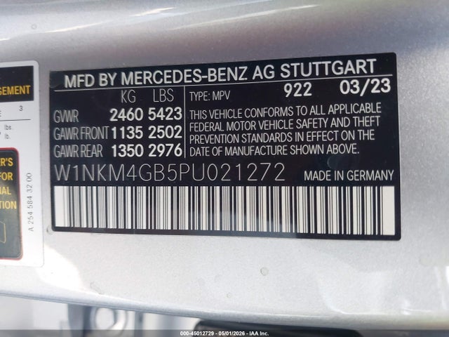 W1NKM4GB5PU021272 Mercedes-Benz Glc 300 Suv