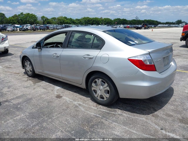 2012 Honda Civic Hybrid მანქანა იყიდება აუქციონზე, vin: JHMFB4F31CS001212, აუქციონის ნომერი: 45012821