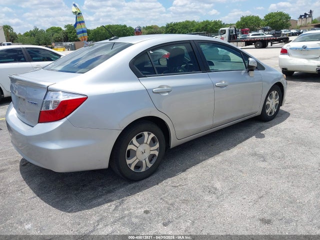 2012 Honda Civic Hybrid მანქანა იყიდება აუქციონზე, vin: JHMFB4F31CS001212, აუქციონის ნომერი: 45012821