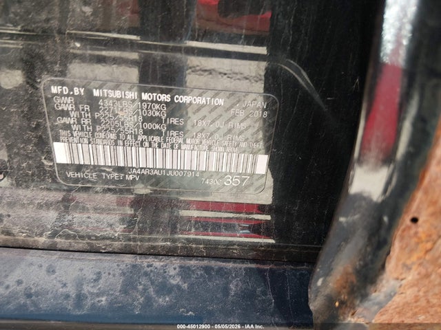 Aukcja sprzedaży 2018 Mitsubishi Outlander Sport 2.0 Le, vin: JA4AR3AU1JU007914, numer aukcji: 45012900