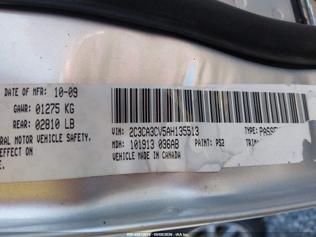 Aukcja sprzedaży 2010 Chrysler 300 Limited, vin: 2C3CA3CV5AH135513, numer aukcji: 45012978