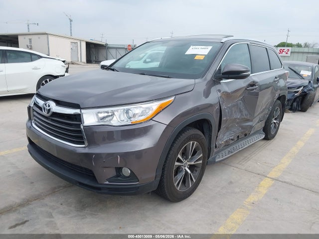 45013009 :رقم المزاد ، 5TDKKRFH0GS133496 vin ، 2016 Toyota Highlander Xle V6 مزاد بيع