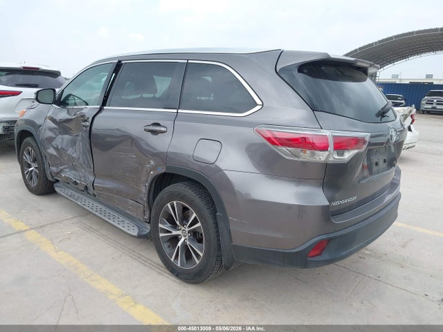 45013009 :رقم المزاد ، 5TDKKRFH0GS133496 vin ، 2016 Toyota Highlander Xle V6 مزاد بيع