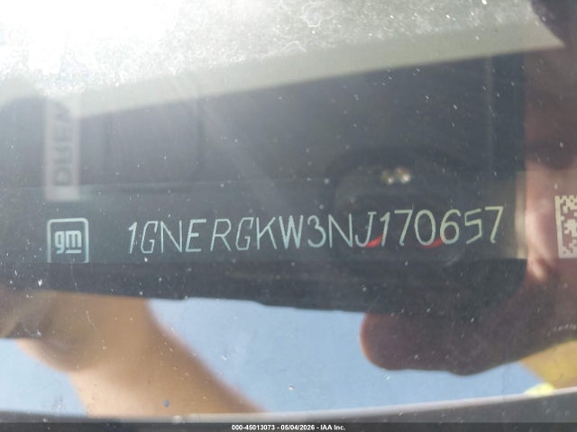 45013073 :رقم المزاد ، 1GNERGKW3NJ170657 vin ، 2022 Chevrolet Traverse Fwd Lt Cloth مزاد بيع