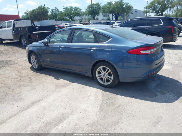 45013146 :رقم المزاد ، 3FA6P0LU9JR275765 vin ، 2018 Ford Fusion Hybrid Se مزاد بيع
