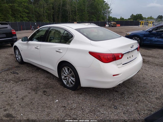 Продажа на аукционе авто 2014 Infiniti Q50, vin: JN1BV7AP0EM689457, номер лота: 45013242