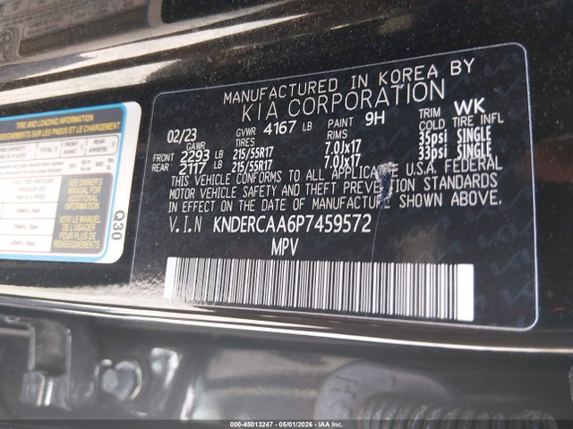 Продаж на аукціоні авто 2023 Kia Seltos Ex, vin: KNDERCAA6P7459572, номер лоту: 45013247