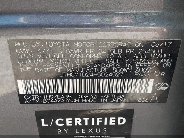 JTHCM1D24H5024527 Lexus IS 300