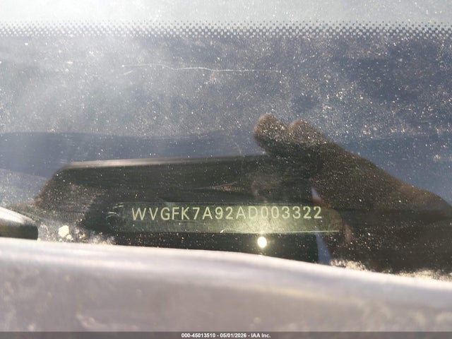 45013510 :رقم المزاد ، WVGFK7A92AD003322 vin ، 2010 Volkswagen Touareg V6 Tdi مزاد بيع