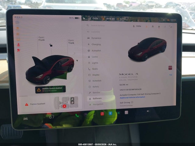 Продажа на аукционе авто 2021 Tesla Model 3 Long Range Dual Motor All-wheel Drive, vin: 5YJ3E1EB1MF990436, номер лота: 45013587