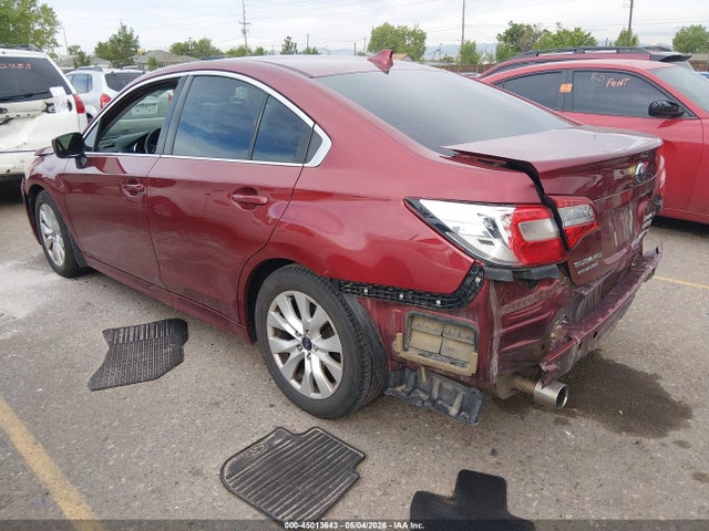Aukcja sprzedaży 2016 Subaru Legacy 2.5i Premium, vin: 4S3BNAE65G3012473, numer aukcji: 45013643