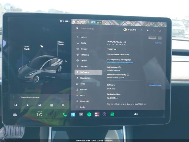 Продаж на аукціоні авто 2018 Tesla Model 3 Long Range/mid Range, vin: 5YJ3E1EA7JF007830, номер лоту: 45013644