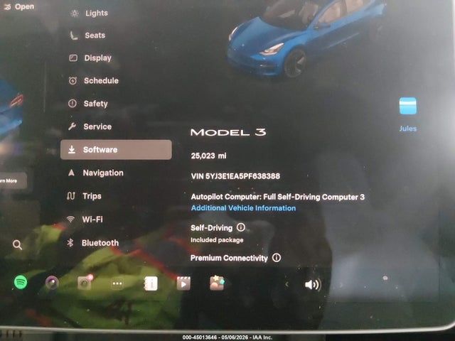 Tesla Model 3 Rear-wheel Drive 2023 5YJ3E1EA5PF638388 Image 15
