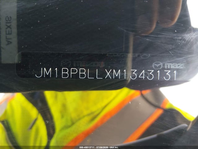 Aukcja sprzedaży 2021 Mazda Mazda3 Preferred, vin: JM1BPBLLXM1343131, numer aukcji: 45013711