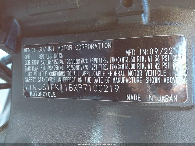 Suzuki Gsx-s1000 A 2023 JS1EK11BXP7100219 Image 10