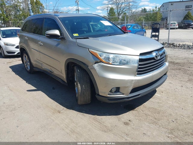 2014 Toyota Highlander Limited V6 მანქანა იყიდება აუქციონზე, vin: 5TDDKRFH6ES012557, აუქციონის ნომერი: 45013885