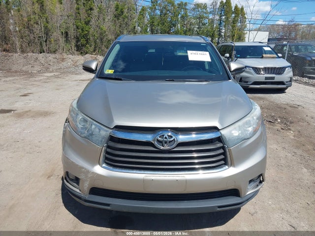 2014 Toyota Highlander Limited V6 მანქანა იყიდება აუქციონზე, vin: 5TDDKRFH6ES012557, აუქციონის ნომერი: 45013885