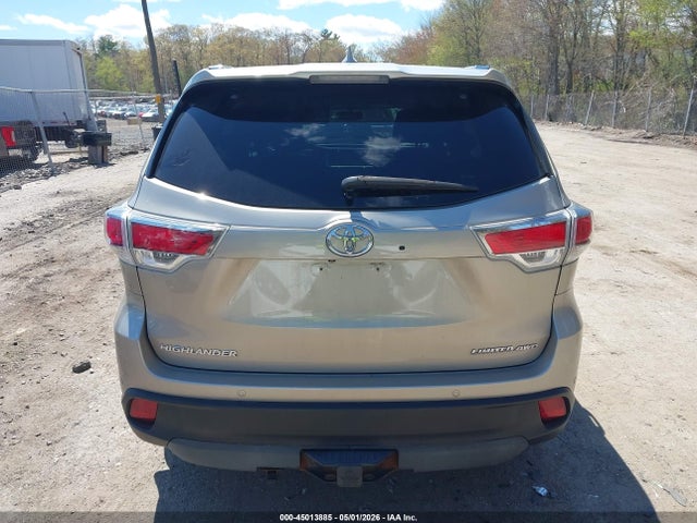 2014 Toyota Highlander Limited V6 მანქანა იყიდება აუქციონზე, vin: 5TDDKRFH6ES012557, აუქციონის ნომერი: 45013885